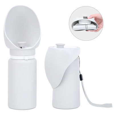 Αγορά Εξωτερικό 550ml 19oz μπουκάλι νερού για σκύλο Διανεμητής λευκό αναδιπλούμενο σκύλο τροφοδότης νερού ηλεκτρονική κατασκευή