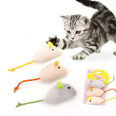 Αγορά Πλυσταριστικό Catnip Mouse Cat Toy για διαδραστικές εσωτερικές γάτες Γάτα Παιχνίδι δημοφιλές στυλ και διαδραστική λειτουργία ηλεκτρονική κατασκευή