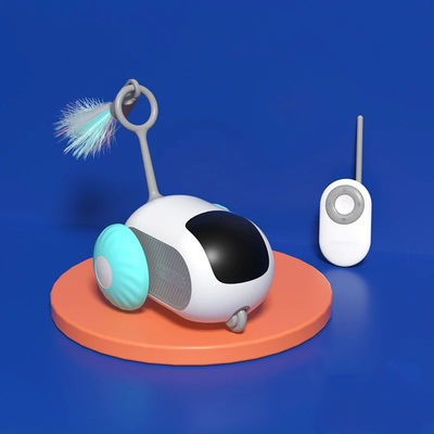 Αγορά Ηλεκτρικό Cat Toy τηλεχειριστήριο έξυπνη αυτόματη κυλιόμενη διπλή λειτουργία με ABS σιλικόνη ηλεκτρονική κατασκευή