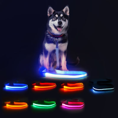 120cm Led σκυλοδέσμος επαναφορτιζόμενο USB φωτισμένο σκυλοδέσμος εξατομικευμένο
